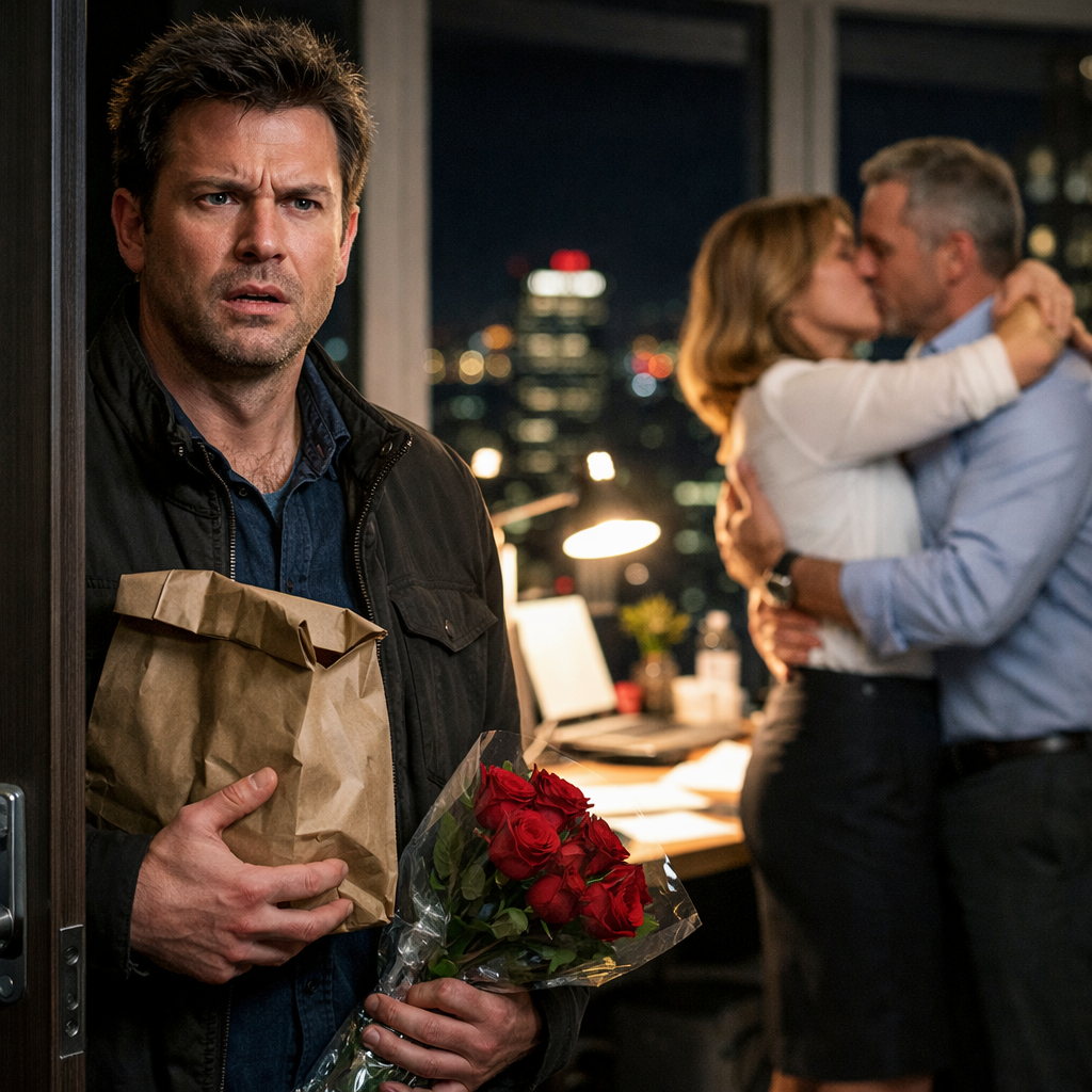 Planeé Sorprender a Mi Esposa Con una Cena Por Su Aumento; La Encontré Besándose Con Su Jefe…