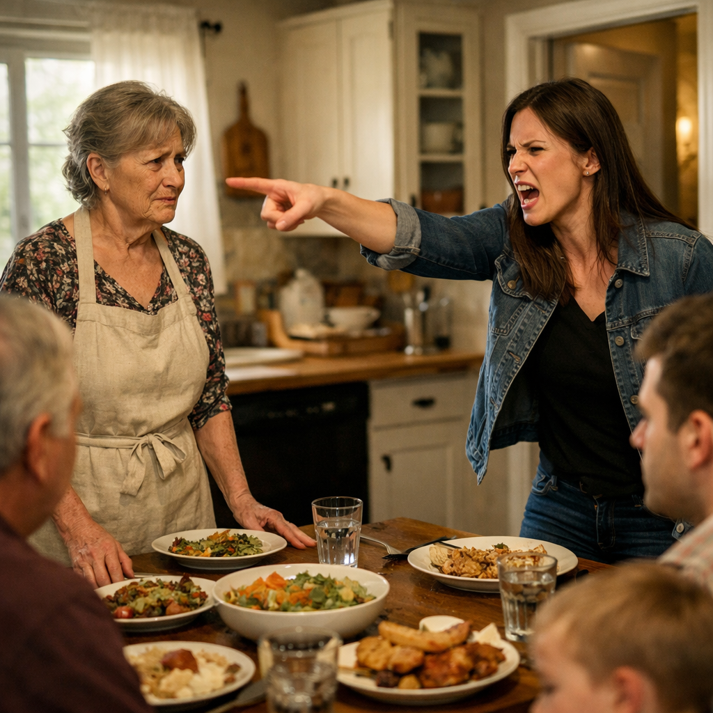 Cociné La Comida del Domingo Para Mi Hija… y Me Gritó: Ya No Eres Familia, Mamá, Lárgate…