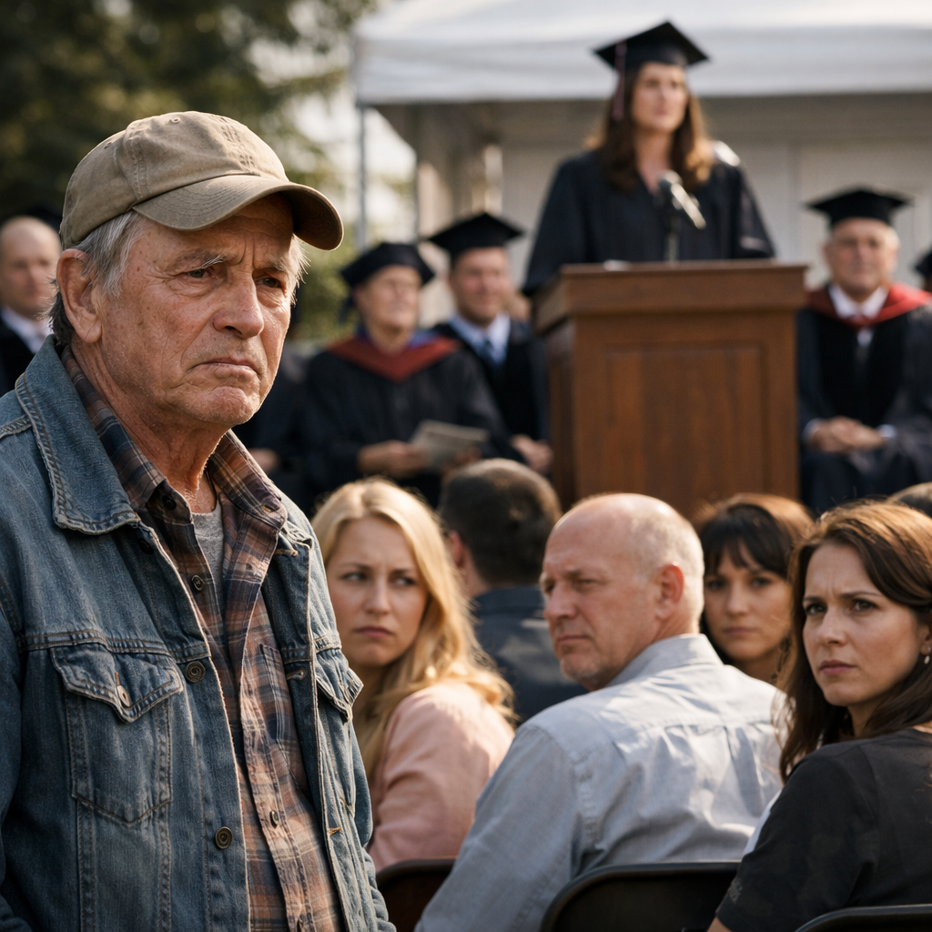 En La Graduación, Mi Hija Dijo: “Agradezco A Todos Menos A Mi Padre Que Es Una Vergüenza” Entonces…