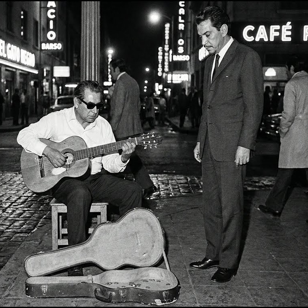 Cantinflas encontró un músico ciego en la calle—lo que descubrió sobre su talento CAMBIÓ TODO…