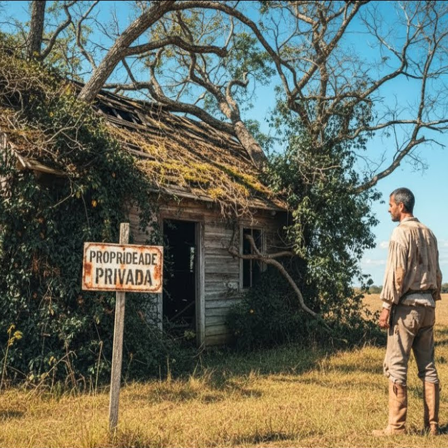 Un peón pobre heredó la cabaña de su abuelo cerrada por 73 años… Pero al abrirla encontró un secreto…