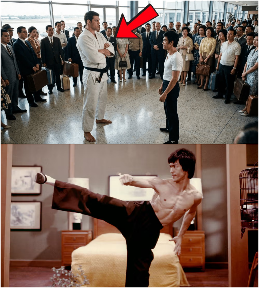 Bruce Lee estaba en el aeropuerto cuando un judoca dijo: “El kung fu es inútil” — 7 segundos después…