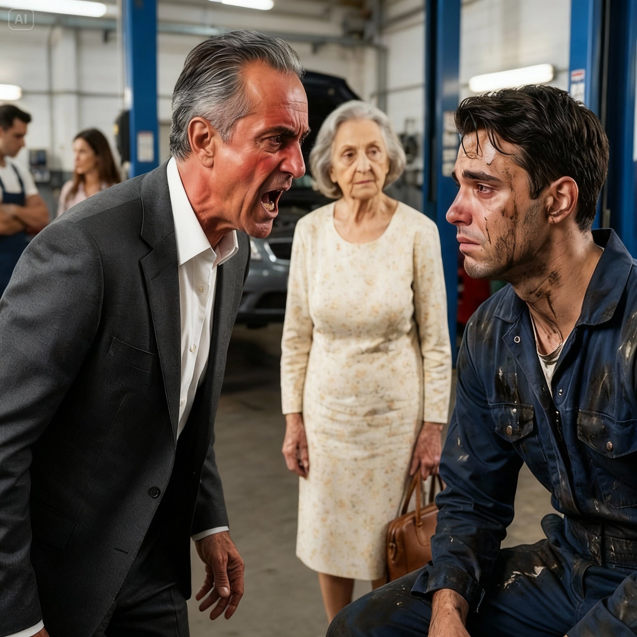 Reparó gratis el auto de una anciana y lo despidieron… pero días después descubrió quién era ella…