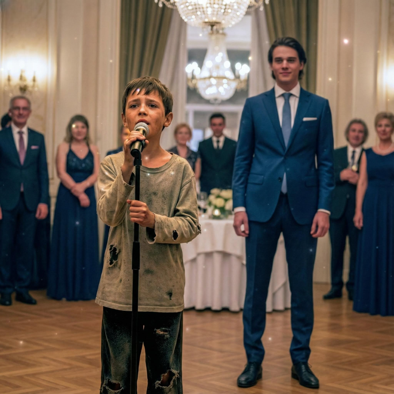 Millonario obligó a un niño pobre a cantar para humillarlo, pero su talento lo sorprendió…