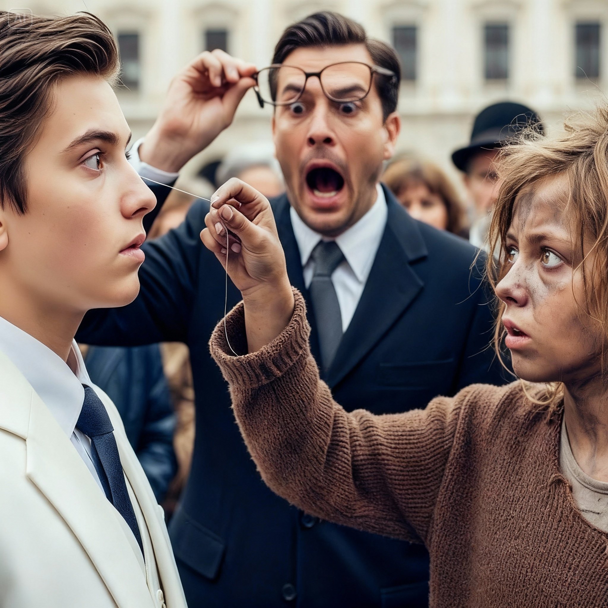 El HIJO del MILLONARIO era CIEGO… hasta que una NIÑA sacó de sus ojos algo que nadie podía imaginar…