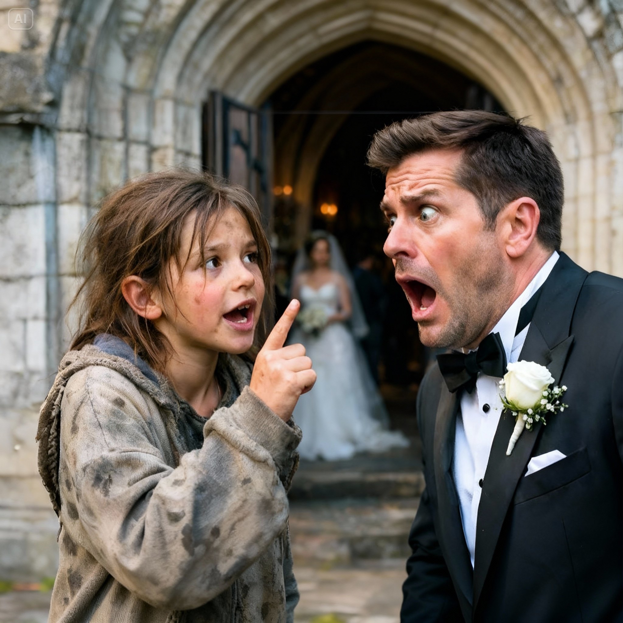 “No te cases con ella” dijo la niña sin hogar en la puerta de la iglesia, lo que reveló despues…