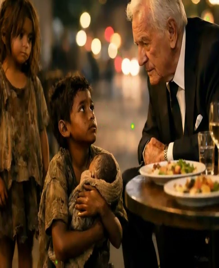 ÉL PIDIÓ SOLO LAS SOBRAS… PERO EL MILLONARIO VIO ALGO QUE NADIE VIO