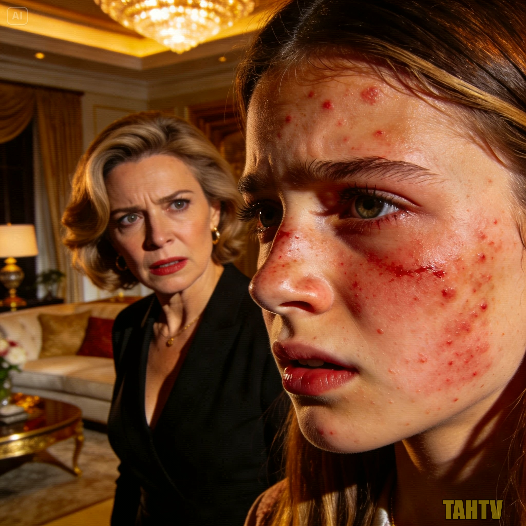 MADRASTRA PROVOCÓ UNA ALERGIA EN LA CARA DE LA HIJA DEL MILLONARIO