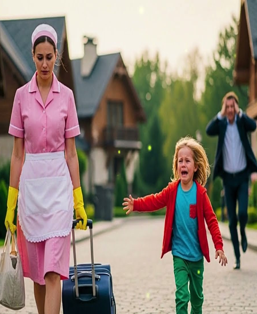 SIN NINGÚN MOTIVO, EL MILLONARIO DESPIDIÓ A LA LIMPIADORA — Y LO QUE DIJO EL HIJO LO CAMBIÓ TODO.