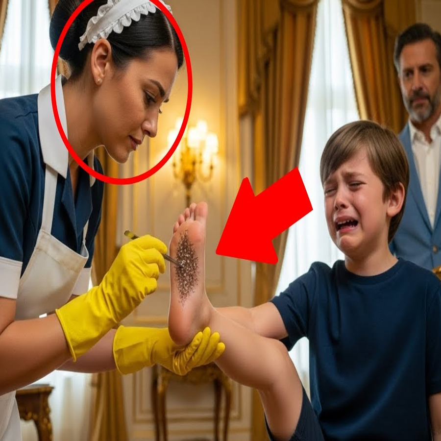 EL HIJO DEL MILLONARIO DEJÓ DE CAMINAR DE REPENTE.. HASTA QUE LA NIÑERA LE SACÓ ALGO EXTRAÑO DEL PIE