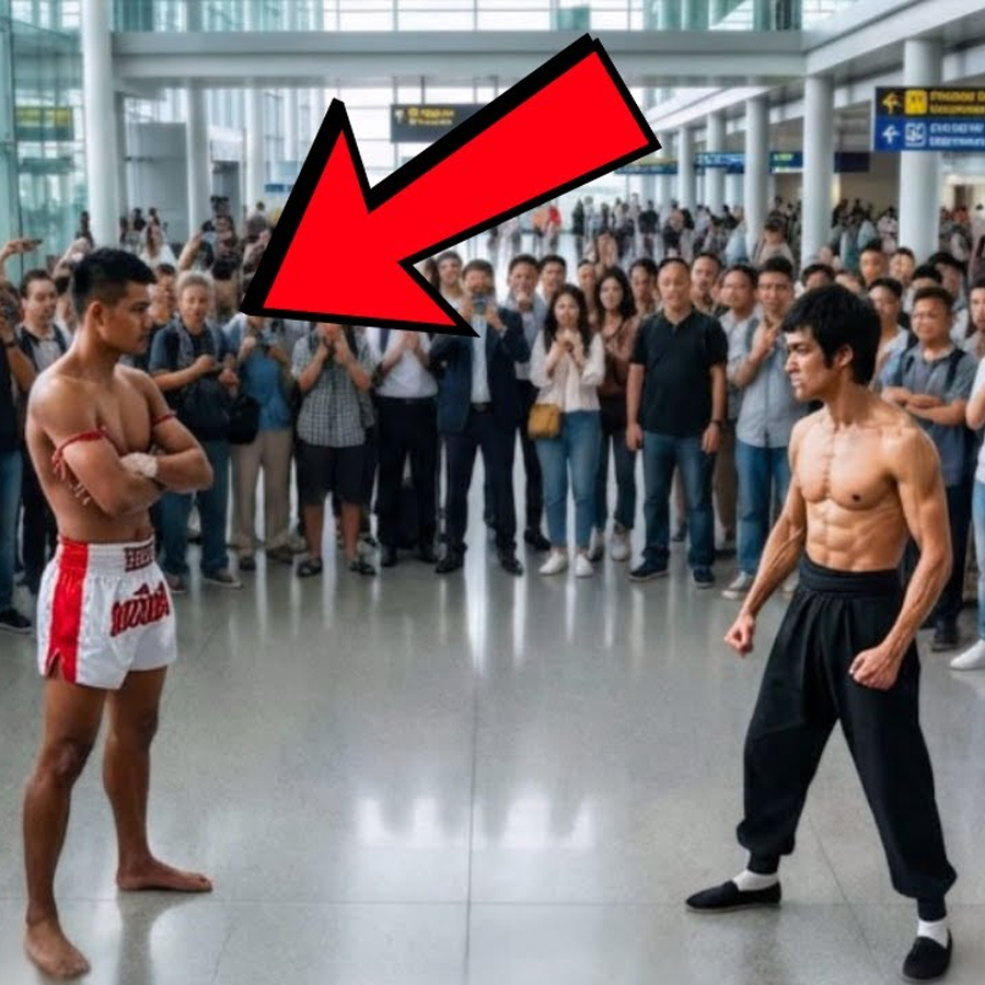 Bruce Lee estaba en el aeropuerto y un muay Thai lo retó: “Te destruiré” — 7 segundos después.