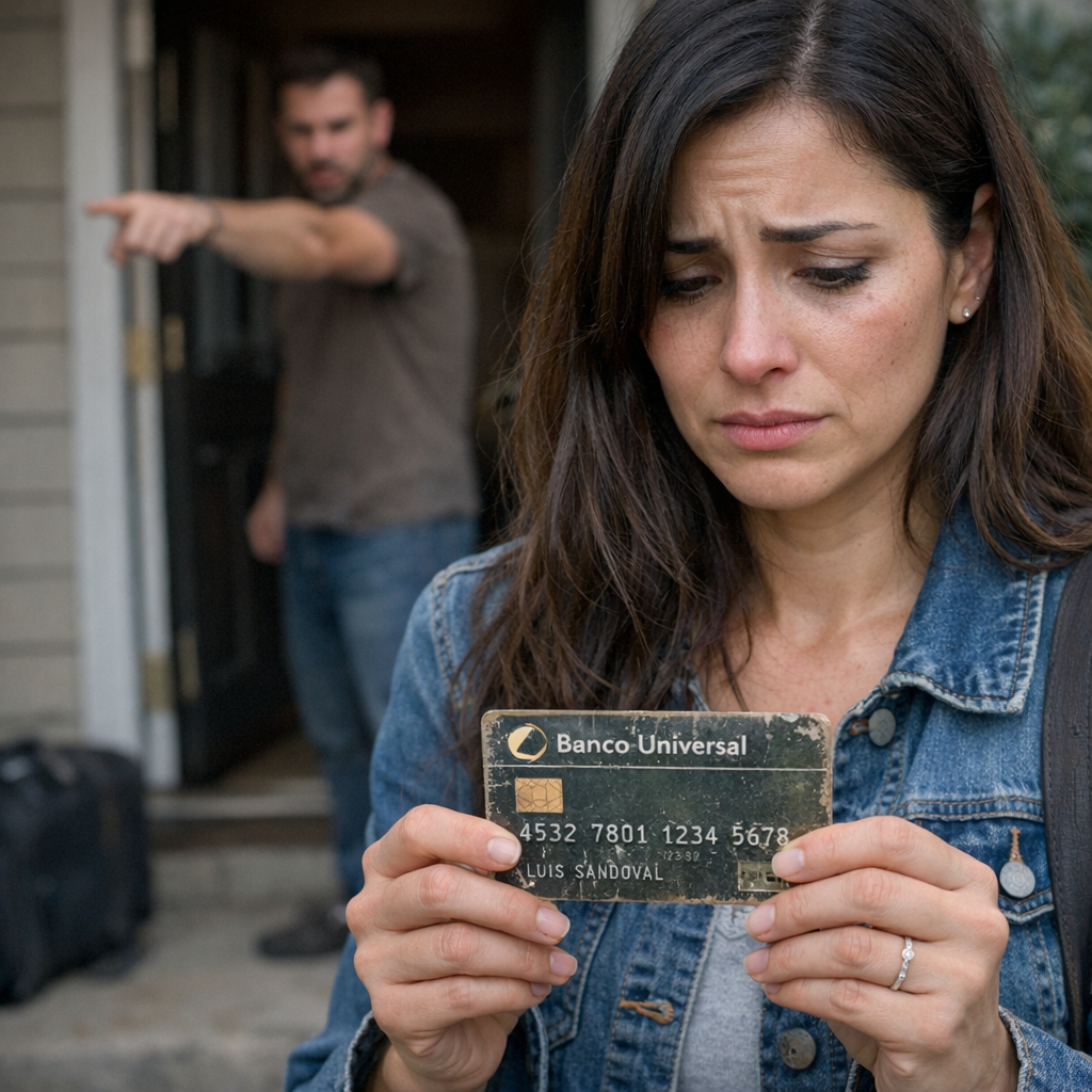 Mi esposo me expulsó, pero cuando usé la antigua tarjeta de mi padre, el gerente exclamó “¡Mira…