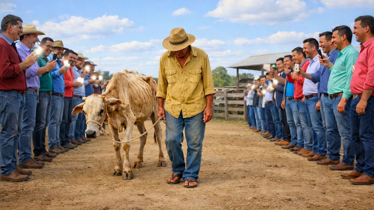 Rieron cuando se llevó la vaca más MAGRA del remate… pero escondía algo increíble…