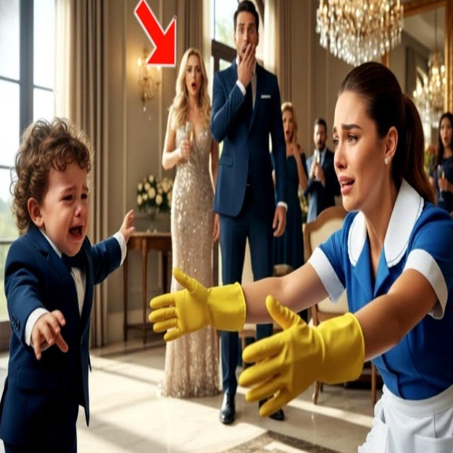 EL BEBÉ DEL MILLONARIO LLORÓ AL VER A LA EMPLEADA y lo que dijo dejó a todos en shock