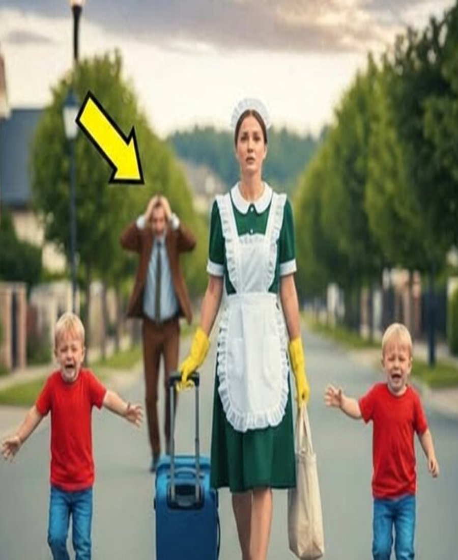 SIN NINGÚN MOTIVO, EL MILLONARIO DESPIDIÓ A LA NIÑERA — Y LO QUE DIJO SUS HIJOS LO CAMBIÓ TODO.