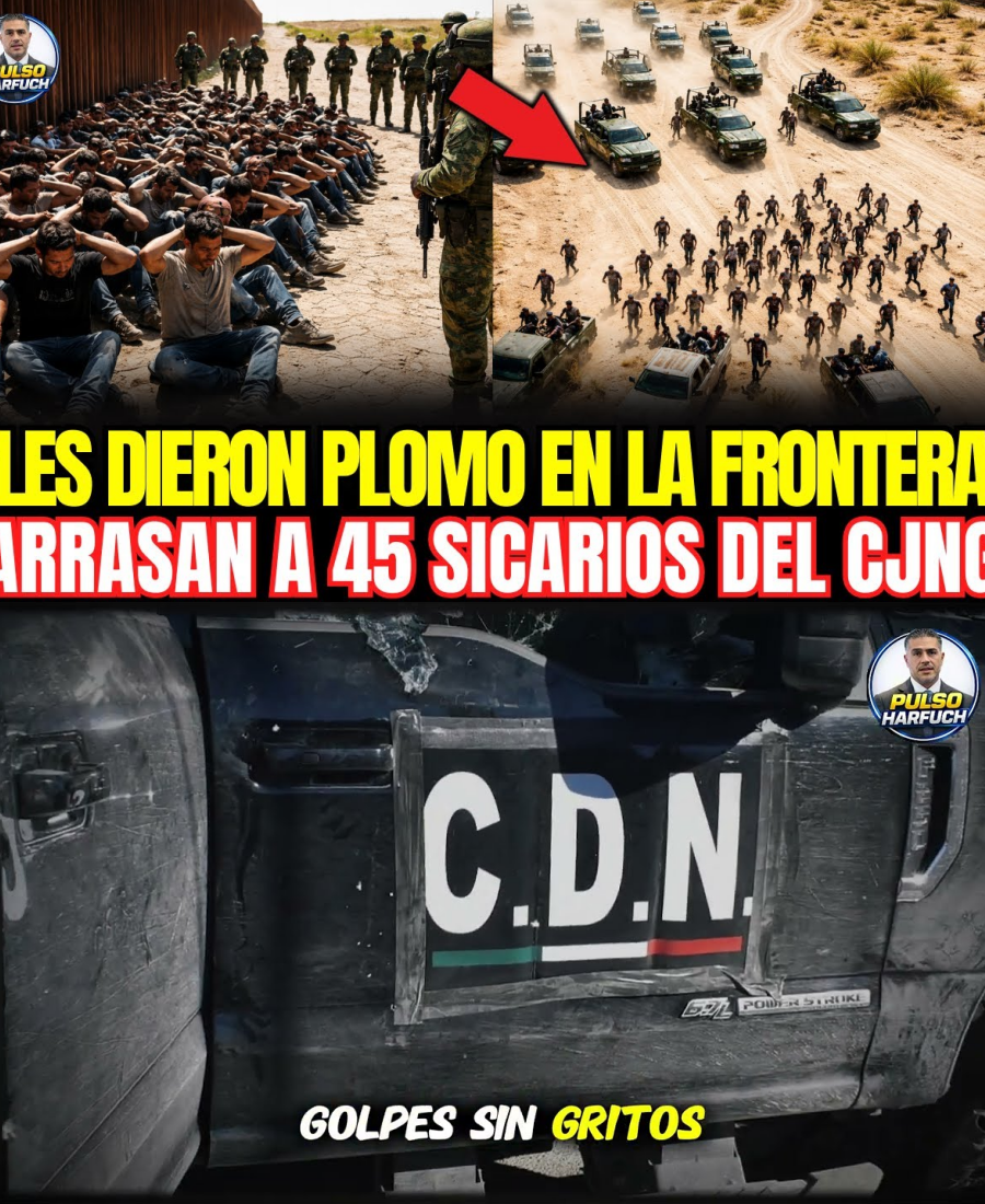 ¡45 del CJNG ACORRALADOS EN TECATE! Ejército los cazó hasta el muro FRONTERIZO