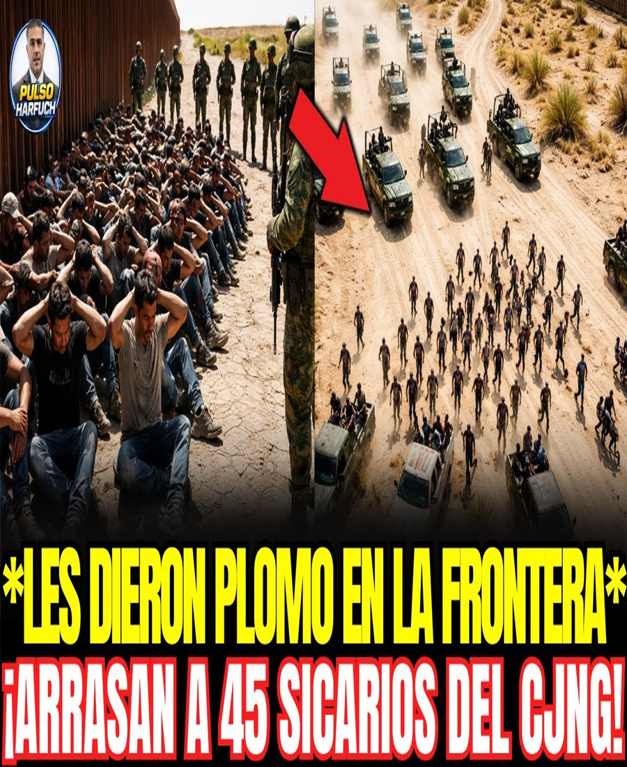¡45 del CJNG ACORRALADOS EN TECATE! Ejército los cazó hasta el muro FRONTERIZO