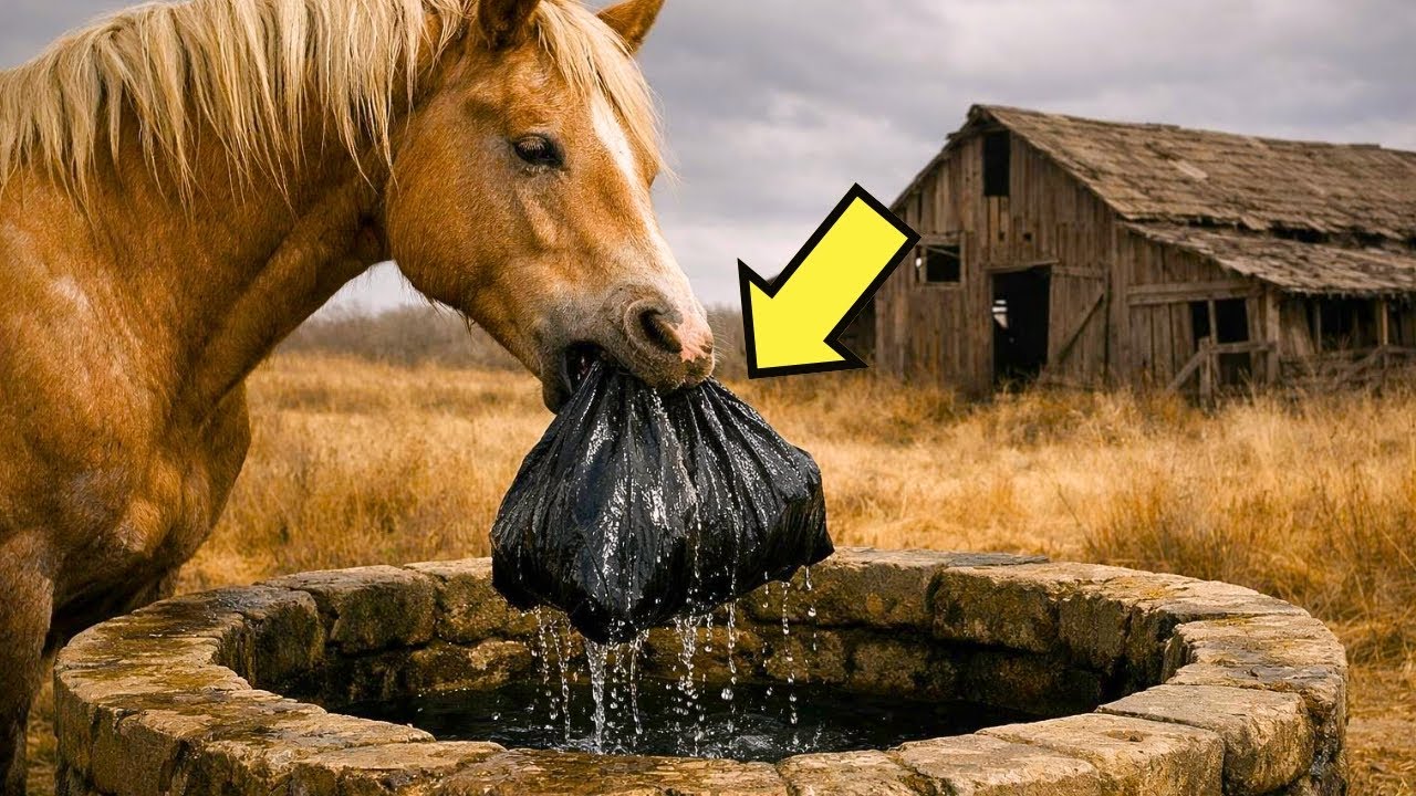 EL CABALLO BEBÍA DEL POZO… HASTA SACAR ALGO QUE CAMBIARÍA LA VIDA DE SU DUEÑO…