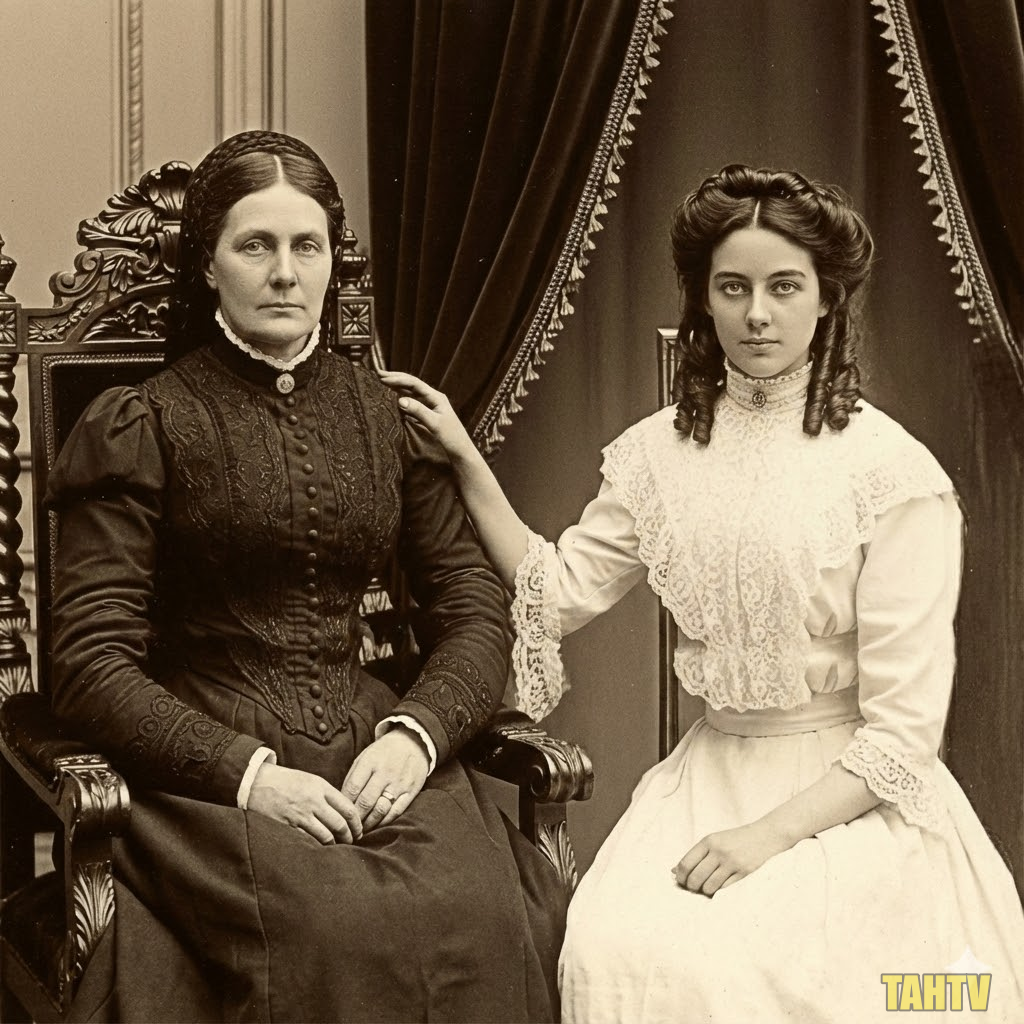 Foto de 1898 Madre e Hija: Expertos QUEDAN EN SHOCK al Hacer Zoom en los OJOS