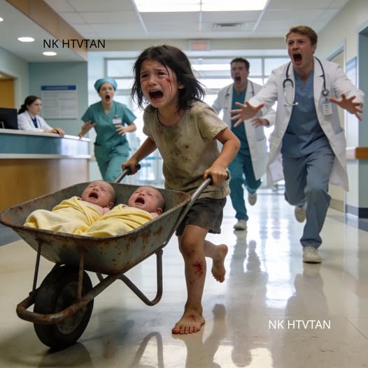 gl-“My mommy has been sleeping for three days.” A 7-year-old girl pushed a wheelbarrow for miles to save her newborn twin brothers, and what happened next left the entire hospital speechless…