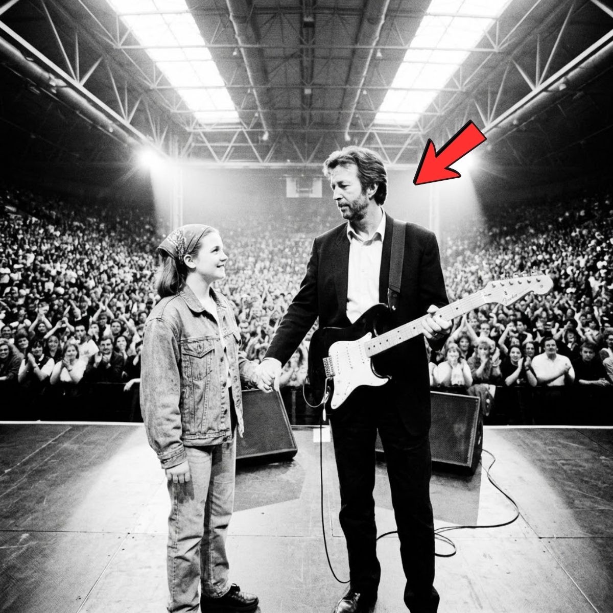 Clapton DETUVO “Layla” a mitad del solo por una niña sorda… lo que ocurre después deja a 12.000 personas LLORANDO…