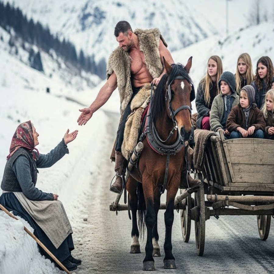 Tú necesitas un hogar y yo necesito una abuela para mis hijos. Ven conmigo”, dijo el montañés