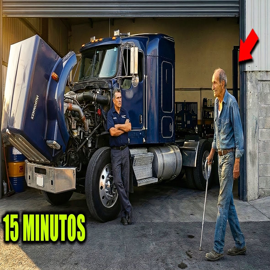 Nadie pudo arreglar el camión… hasta que un mecánico anciano desempleado lo dejó como nuevo.