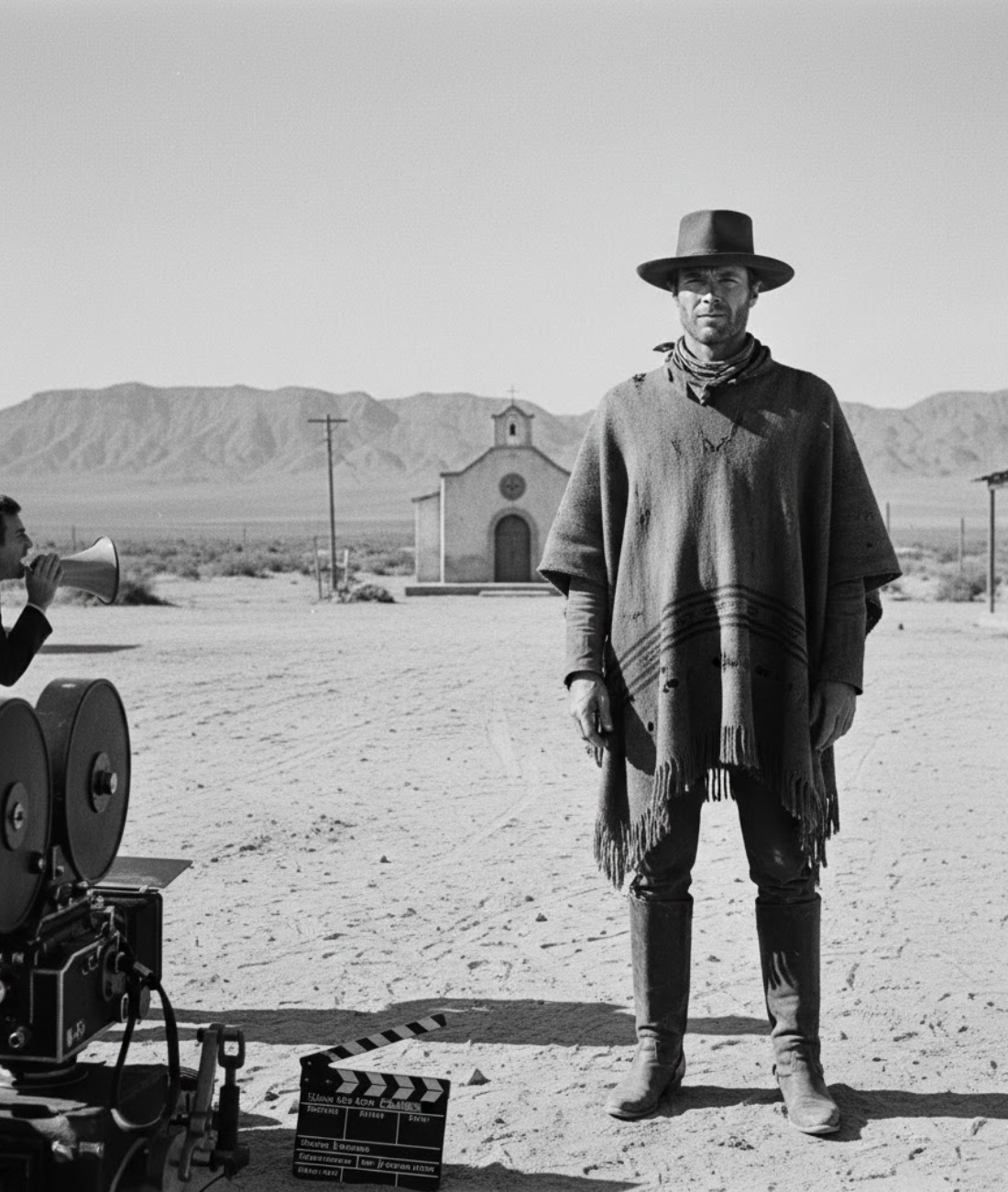 Sergio Leone le dijo una vez a Clint: “Tú solo eres el telón de fondo, yo creo las estrellas” — cuando el cine transformó a Clint en una LEYENDA…