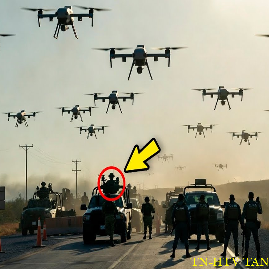 El CJNG se Enfrentó al Ejercito en un Retén y un Enjambre de Drones los Neutralizaron 