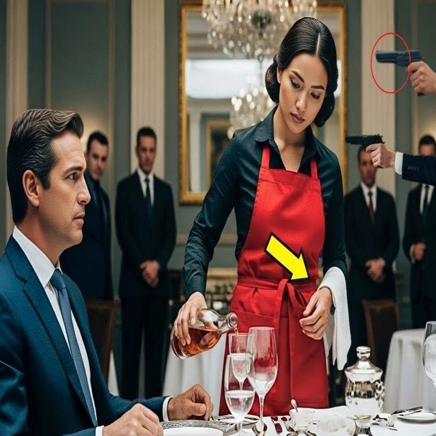 Millonario notó que la Mesera se Mantuvo Calma en el Asalto — ¡Su Actitud Impactó al Mundo…