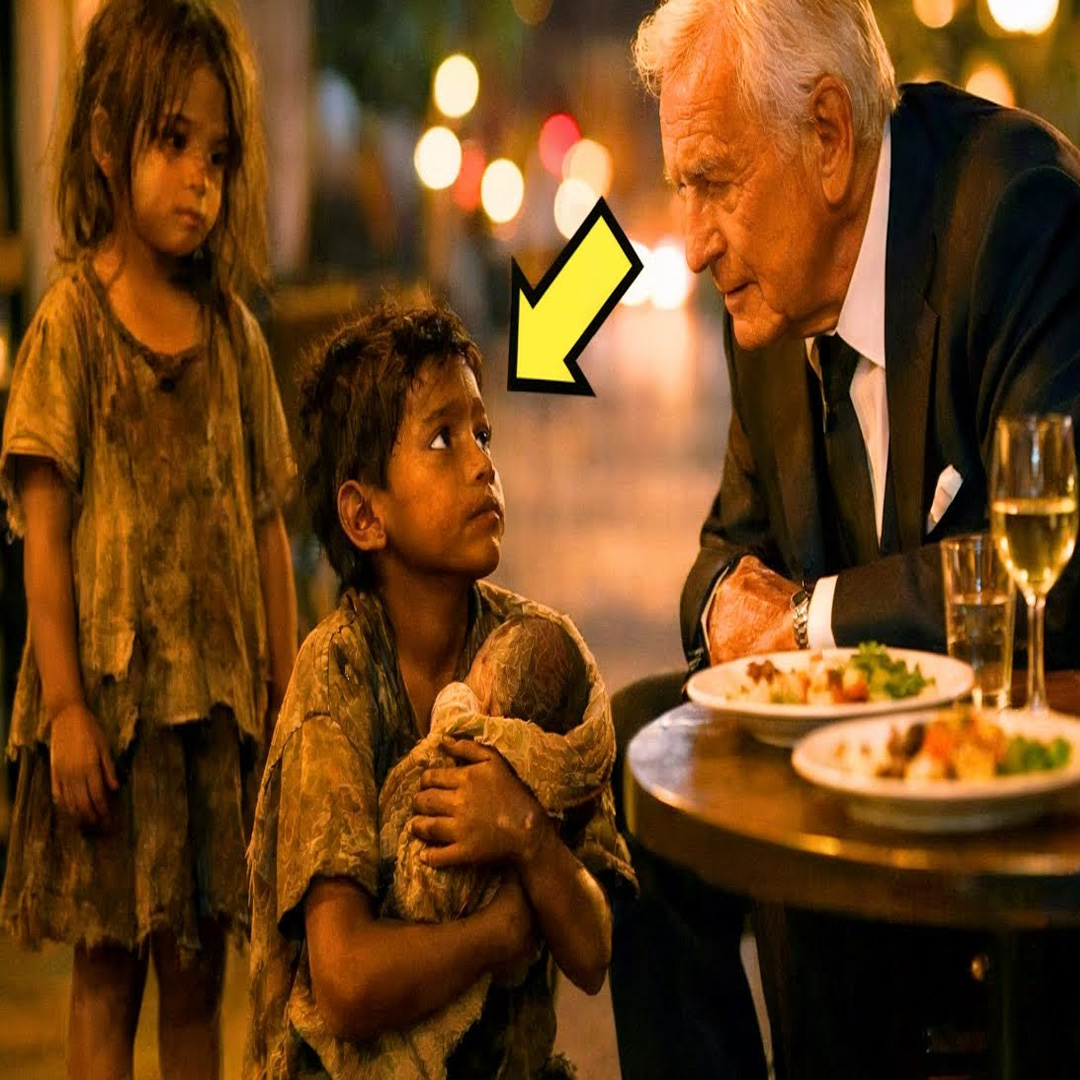 ÉL PIDIÓ SOLO LAS SOBRAS… PERO EL MILLONARIO VIO ALGO QUE NADIE VIO…