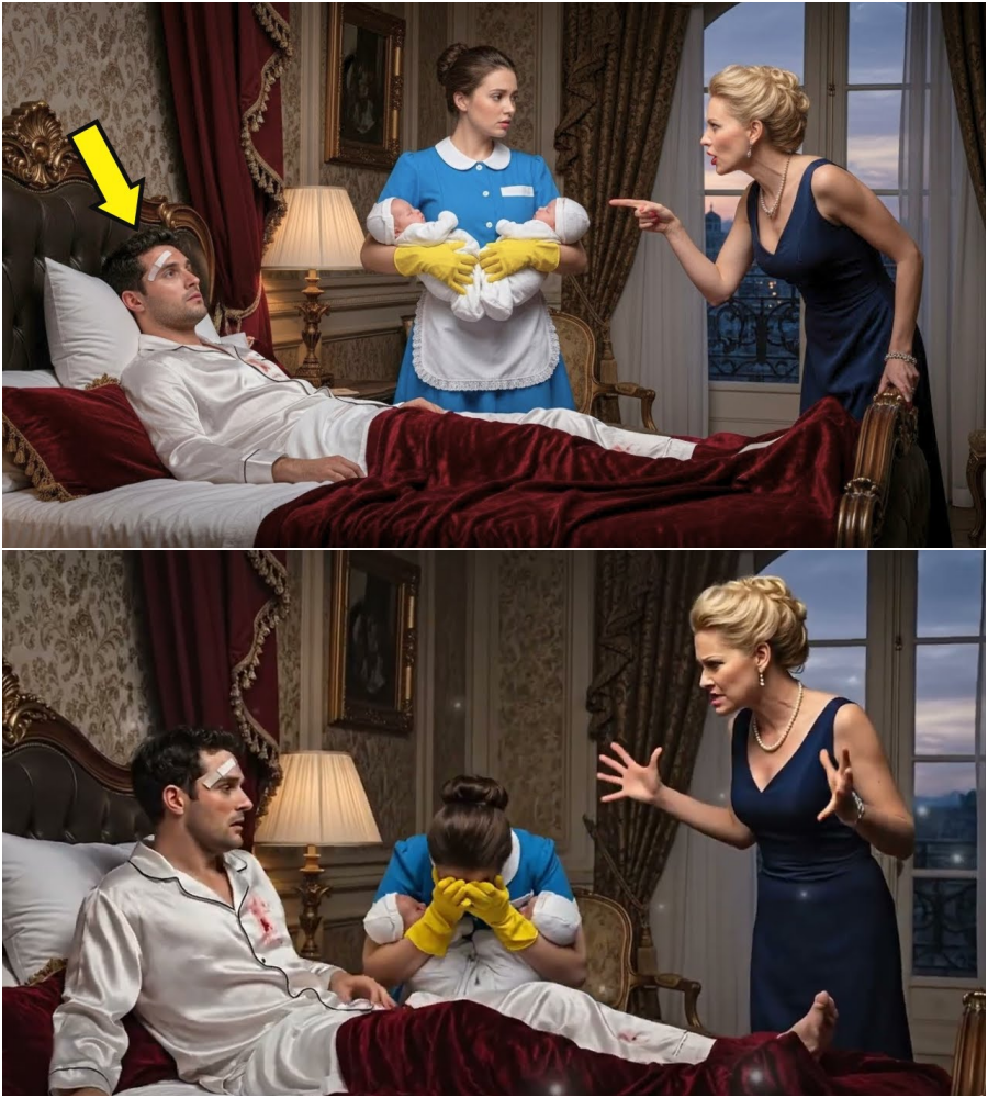 Millonario fingió un accidente para probar a su novia y sus gemelos. hasta que la empleada doméstica…