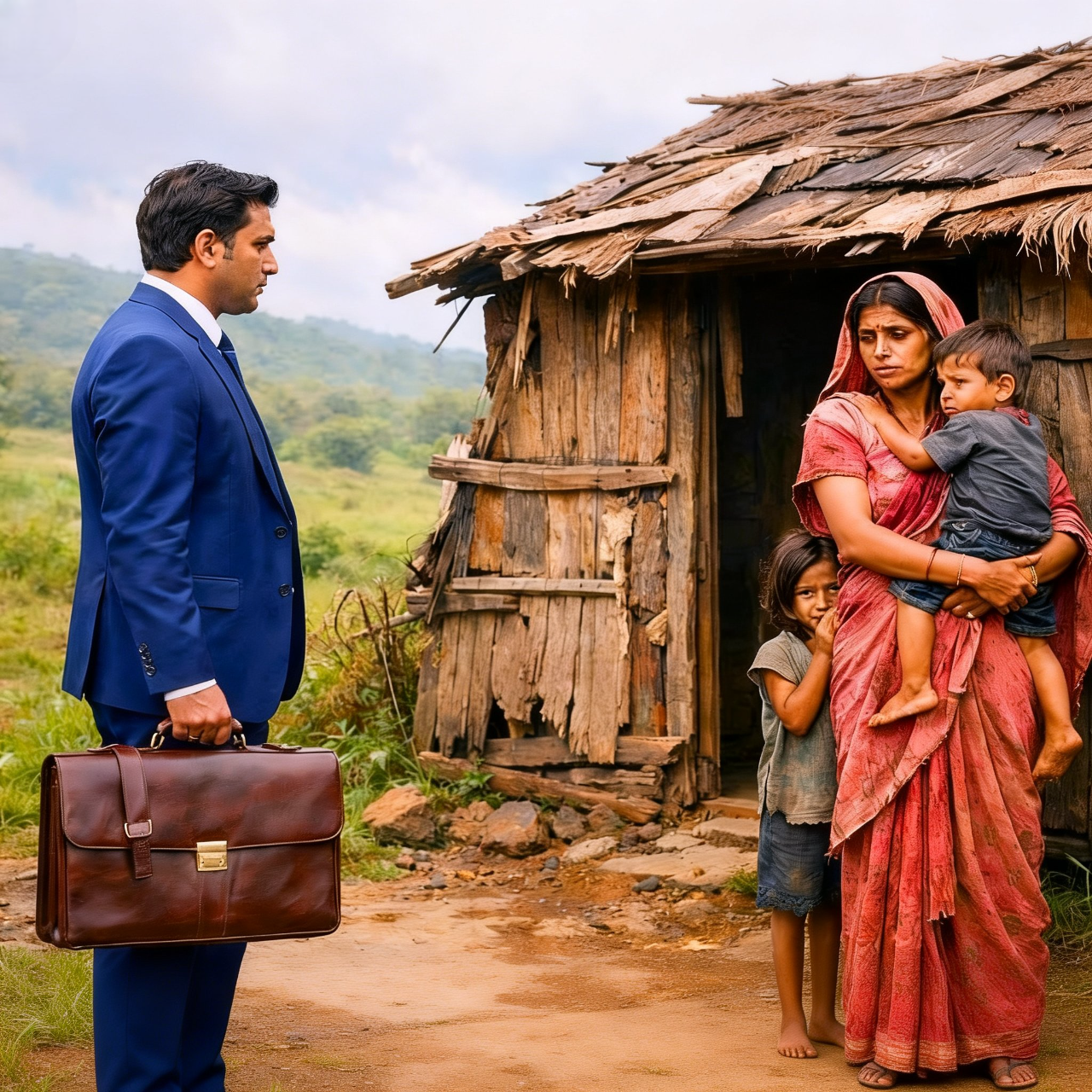 Millonario encuentra a una mujer y niños viviendo escondidos en su casa vieja… y lo que hace…