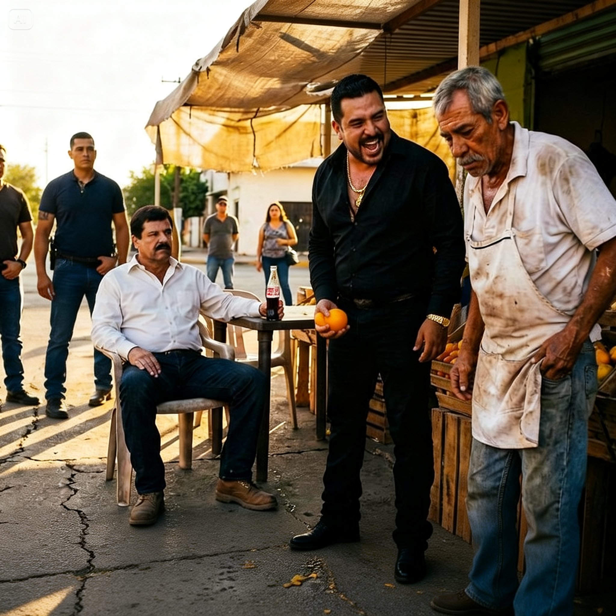 Un Matón Robó A Un Vendedor Pobre Y El Chapo Observó En Silencio — Pero La Historia Seguía