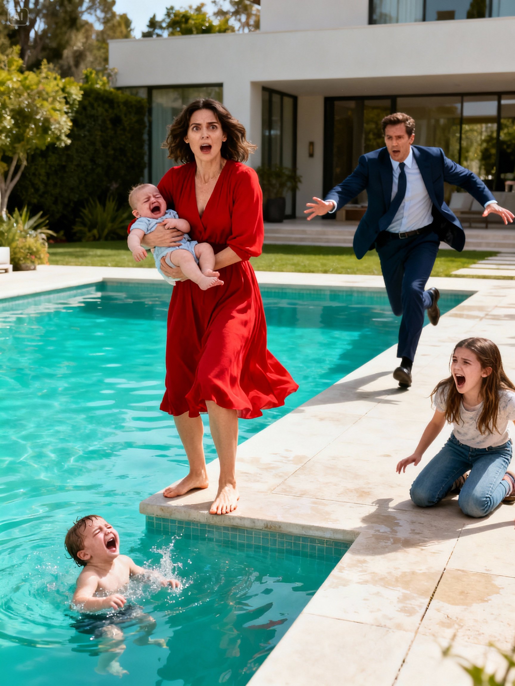 MILIONARIO oye un GRITO procedente de la piscina… Lo que DESCUBRIO sobre su NOVIA…