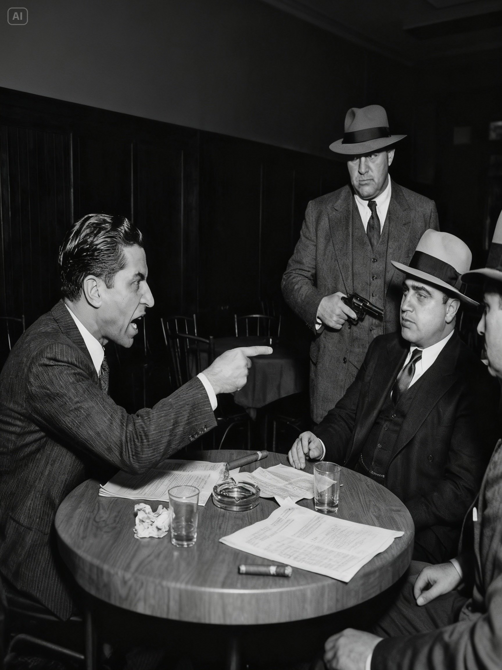 Lucky Luciano Puso ARMAS Sobre Al Capone — Lo Que Pasó en 60 Segundos Cambió la Historia