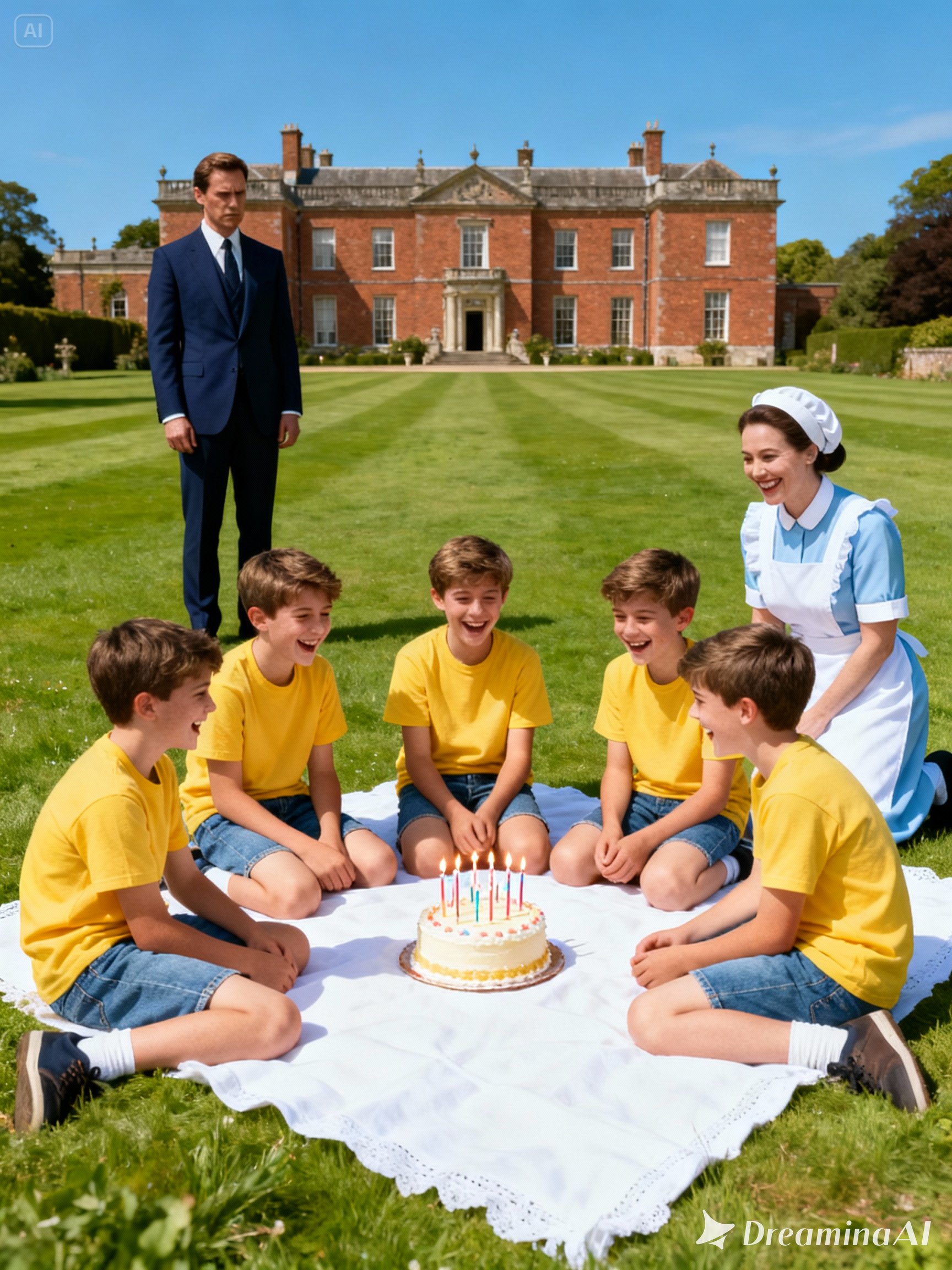 A Wealthy Businessman Came Home Late on His Sons’ Birthday—Until He Saw the Housekeeper’s Simple Garden Celebration and Understood the Truth About Being a Father