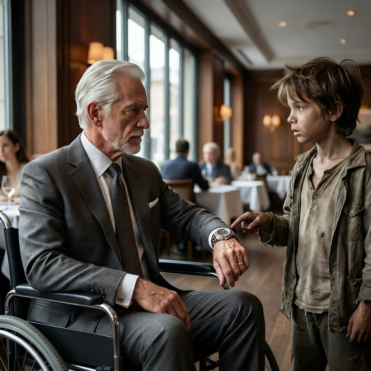 “SEÑOR, mi padre tenía un RELOJ IGUAL al suyo” — dijo el SIN TECHO… y el MILLONARIO QUEDÓ HELADO…