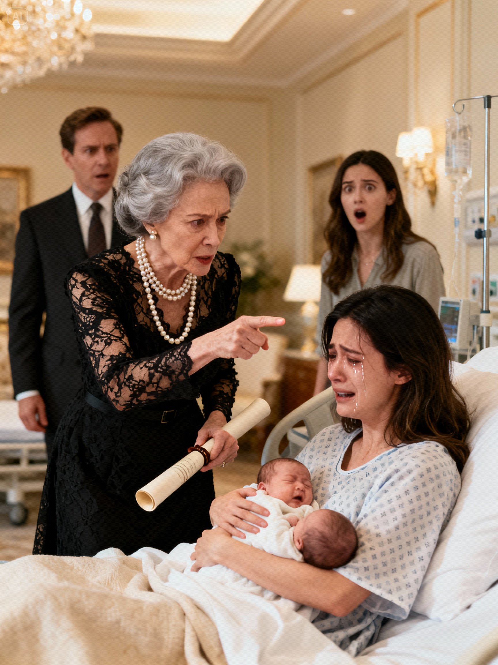 LE ENTREGARON LOS PAPELES DE DIVORCIO A LA ESPOSA RECIÉN PARIDA POR SER “POBRE” — PERO LA SUEGRA Y LA AMANTE PALIDECIERON CUANDO EL DUEÑO DEL HOSPITAL LE RINDIÓ SALUDO Y LA LLAMÓ “SEÑORA PRESIDENTA DEL CONSEJO”