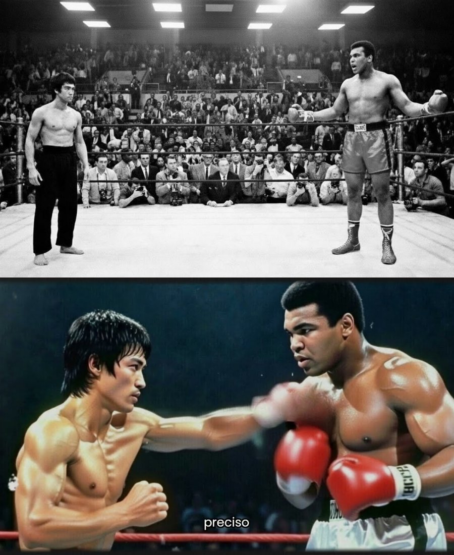 Muhammad Ali llamó a Bruce Lee al ring y le dijo “golpéame”… 3 segundos después, todo cambió