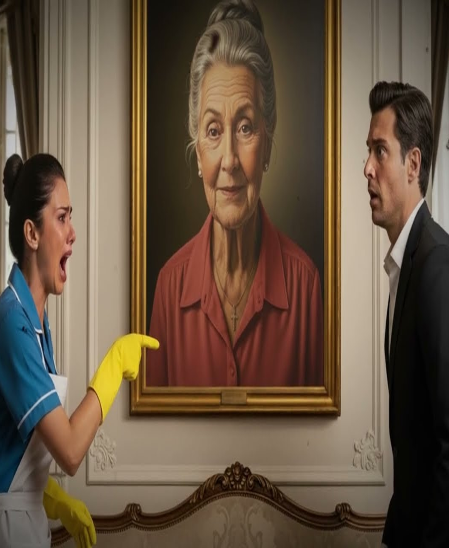 ¡JEFE, SU MADRE ESTÁ VIVA LA VI EN EL MANICOMIO!— GRITÓ LA EMPLEADA AL VER EL RETRATO EN LA MANSIÓN