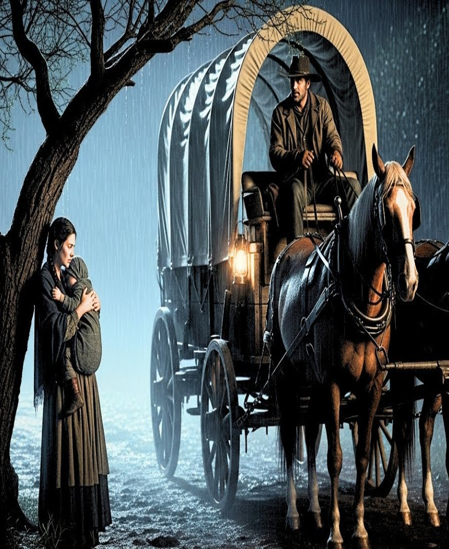 Papá Soltero Encontró a una Madre con su Bebé Bajo la Lluvia — sin Saber que Solo le Quedaba la Fe