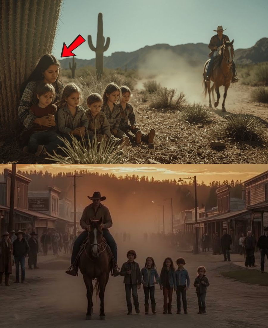 La tribu abandonó a la mujer apache con sus 5 hijos… El vaquero dijo: “Ahora somos seis”