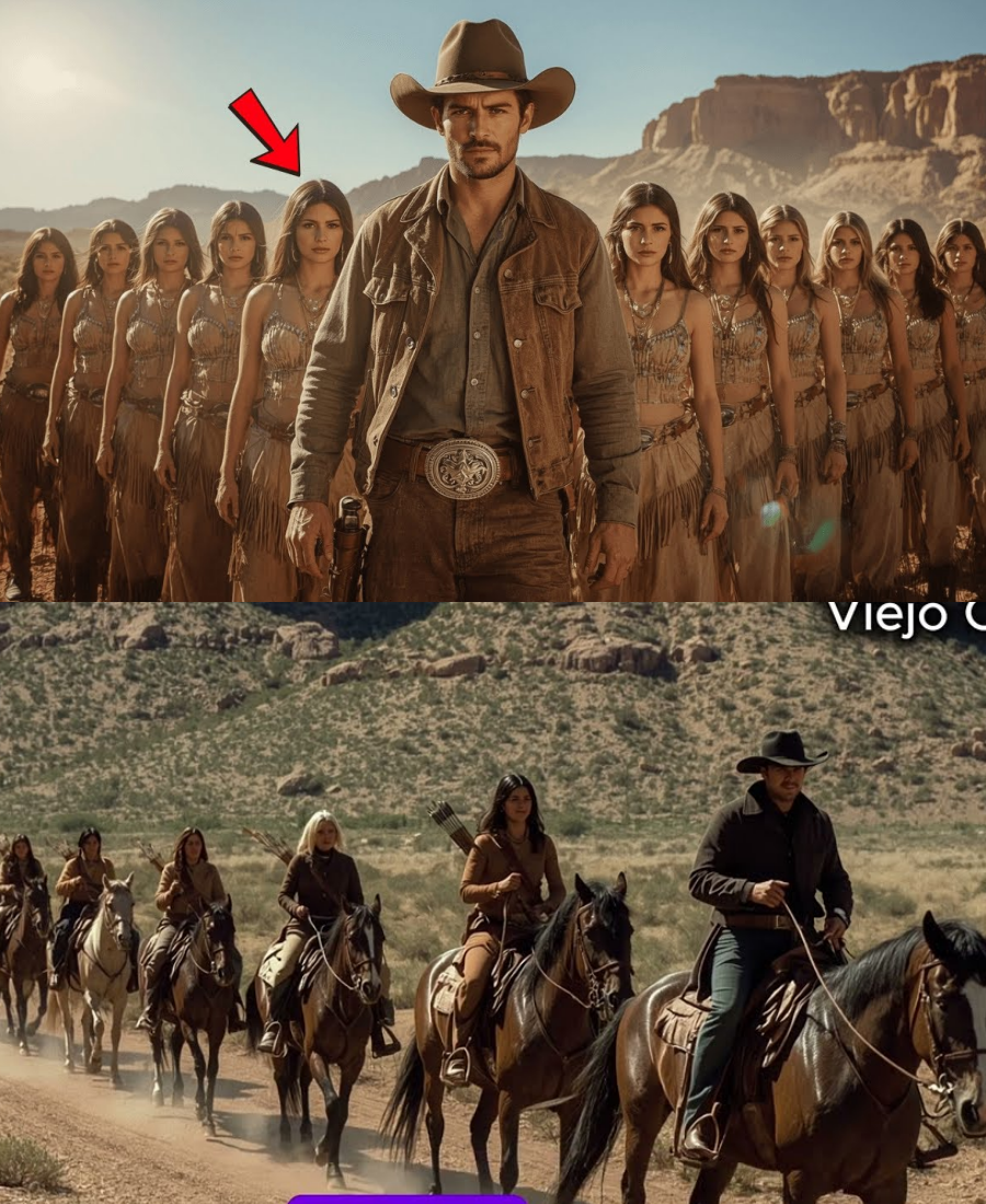 La tormenta arrojó al vaquero a la aldea Apache… Al irse, 12 mujeres: ‘Vamos también’.