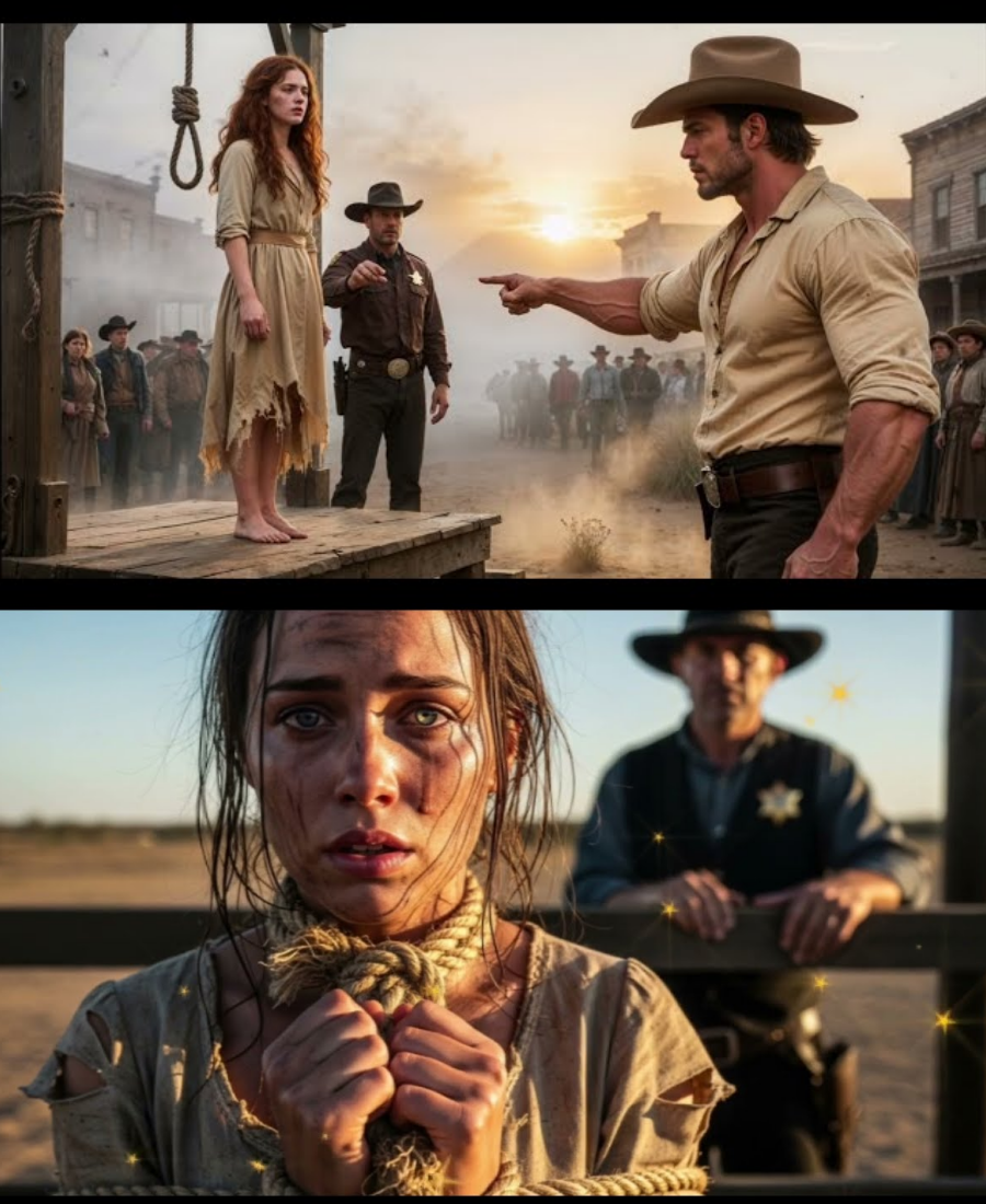 The Sheriff Ordered Her Hanged—Until the Widowed Cowboy Said, “I’ll Take Her Place Wild West Story
