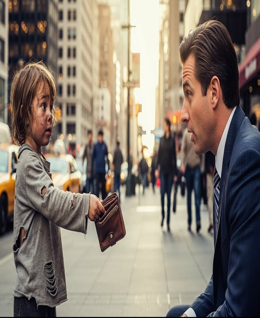 UN NIÑO SIN TECHO devolvió una BILLETERA PERDIDA… sin saber que pertenecía a un MILLONARIO y