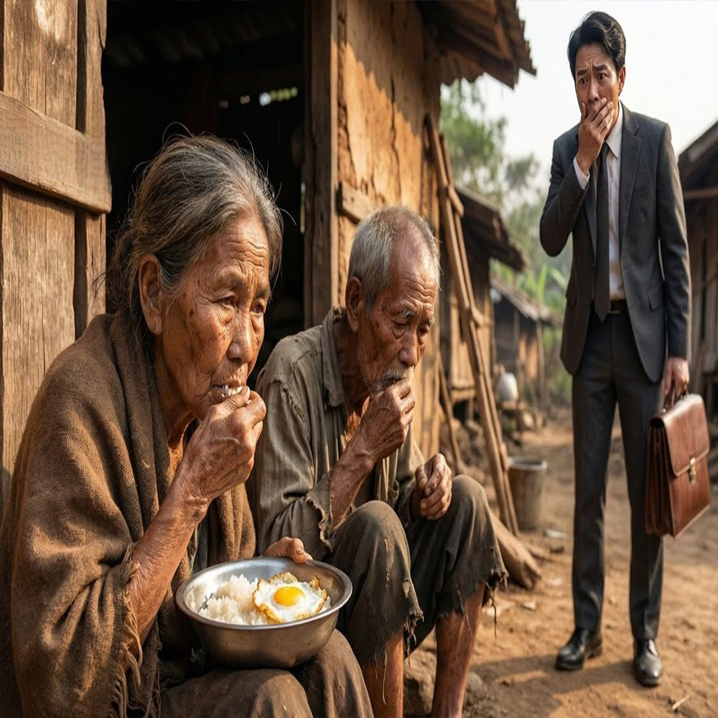 Se hizo rico en el extranjero… pero halló a sus padres ancianos viviendo en una casa abandonada…