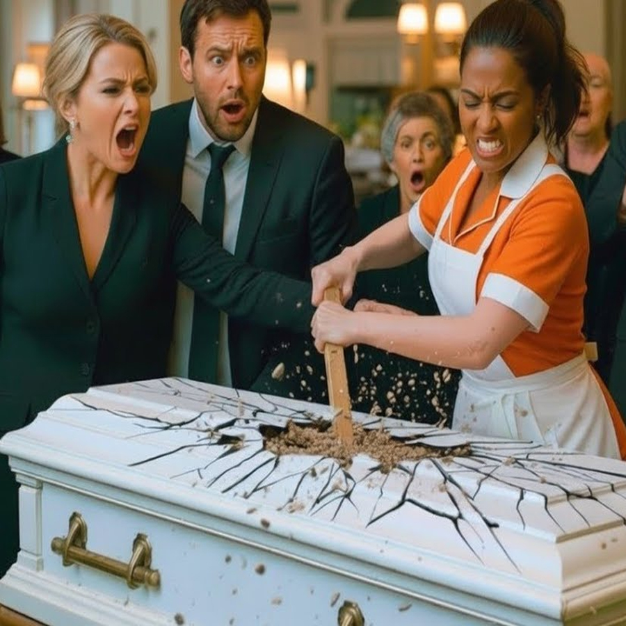 La Limpiadora Abrió el Ataúd de la Madre Anciana del Millonario: “Señor, Sáquela… ¡No Está Muerta…