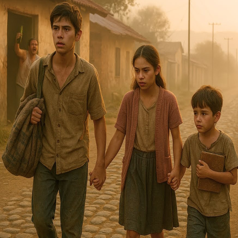 3 hermanos huyeron de su padre borracho… y el mendigo que los salvó era millonario…