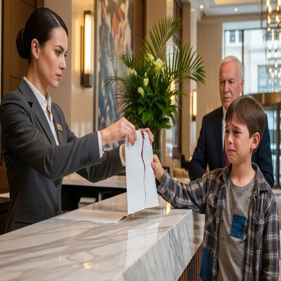 La gerente rompió el billete del niño pobre… sin saber que el dueño lo vio todo…